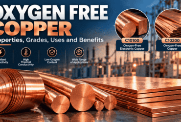 Oxygen free copper bars and sheets for electrical and industrial applications